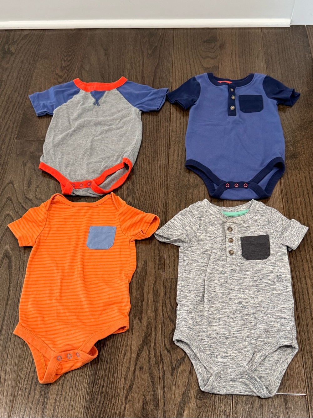 Cat & Jack Short-Sleeve Onesie Set of 4